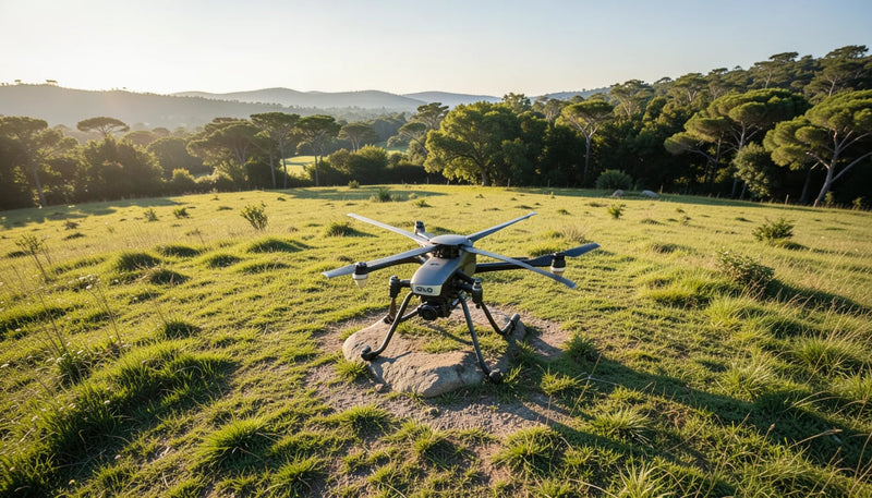 Cliente revisando identidad técnica, diagnóstico, piezas y condiciones escritas antes de reparar un dron
