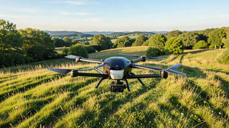 DJI drone flying in an open landscape before a Saudi cross-border purchase decision