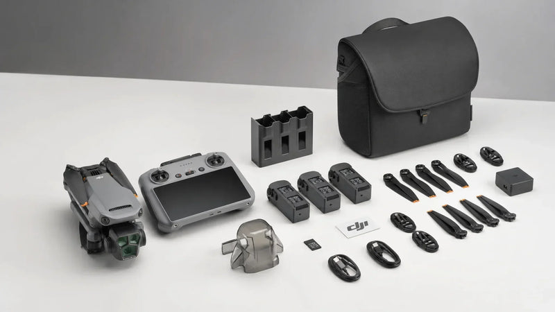 Used DJI drone and controller prepared for an exact-unit pre-purchase inspection