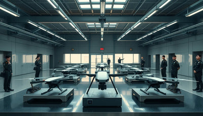 Police Barracks Open to Public, Showcasing High-End Drones for Urban Safety