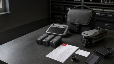 Documented DJI kit evidence used as the visual for reading Mavic 3 China versus export quotes