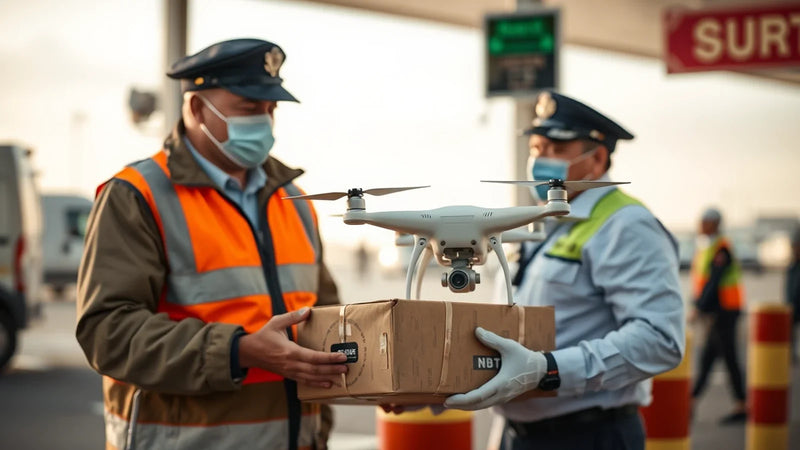 Spain-bound drone purchase evidence brief with exact kit, invoice, battery and carrier record