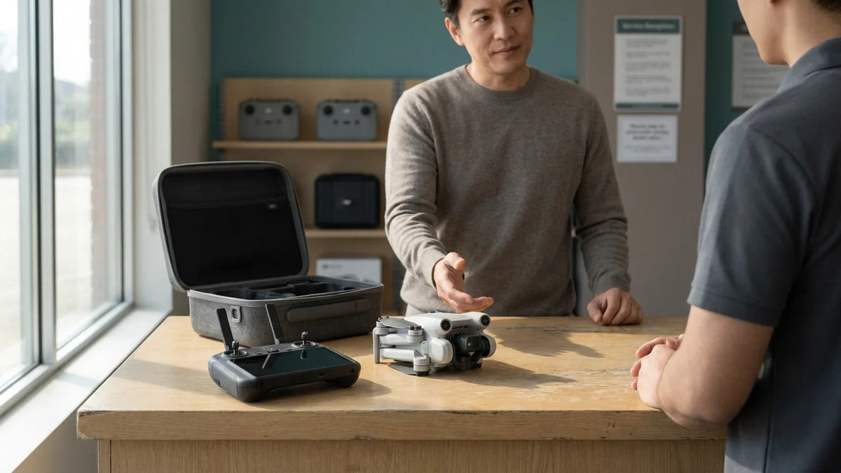 DJI Mini 4 Pro and DJI RC 2 documented after a gimbal error warning