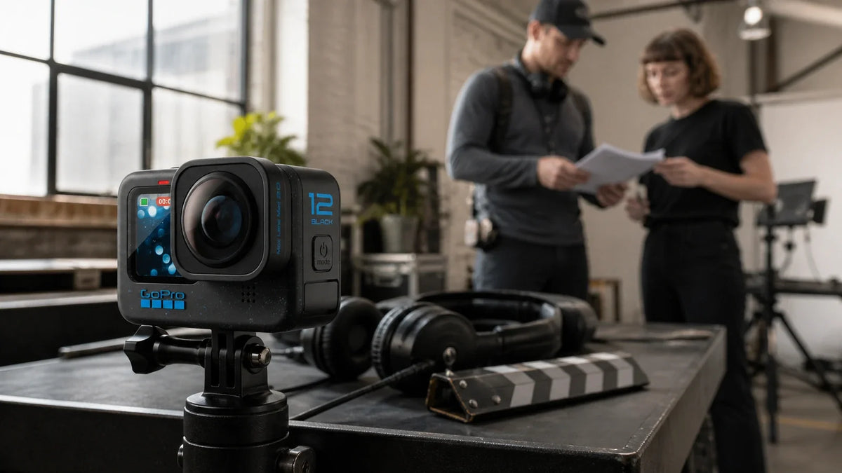GoPro HERO12 Black on a premium production set prepared for evidence-led diagnosis