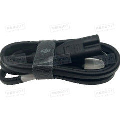 DJI Mavic Air 2/2S 60W Power Adaptor AC Cable (North America) close detail view on white with Reboot Hub watermark overlay