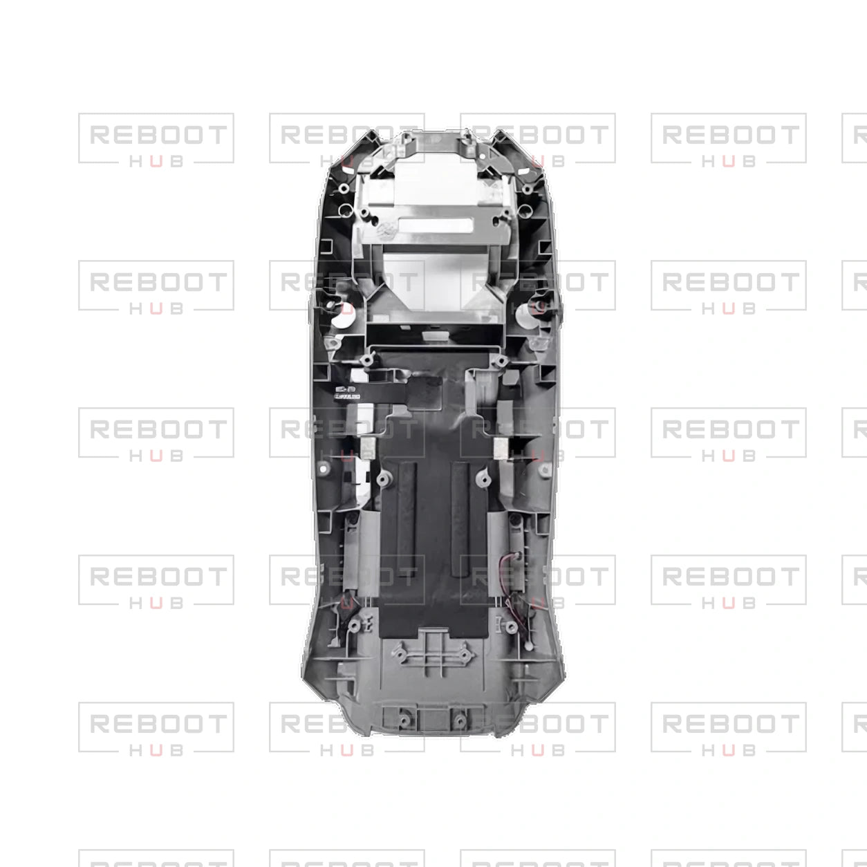OEM-pulled DJI Air 3S Middle Frame on white with Reboot Hub watermark overlay — source view 2