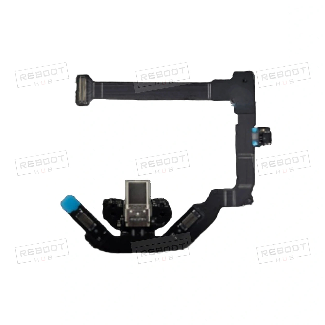 DJI Air 3S Omnidirectional Vision System Module Flexible Flat Cable close detail view on white with Reboot Hub watermark overlay