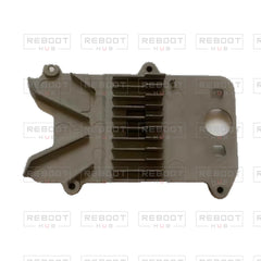 OEM-pulled DJI Air 2S Motherboard Heat Sink on white with Reboot Hub watermark overlay — source view 1
