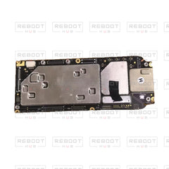 OEM-pulled DJI Air 3S Motherboard on white with Reboot Hub watermark overlay — source view 3