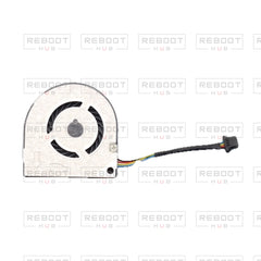 OEM-pulled DJI Air 2S Cooling Fan on white with Reboot Hub watermark overlay — source view 2