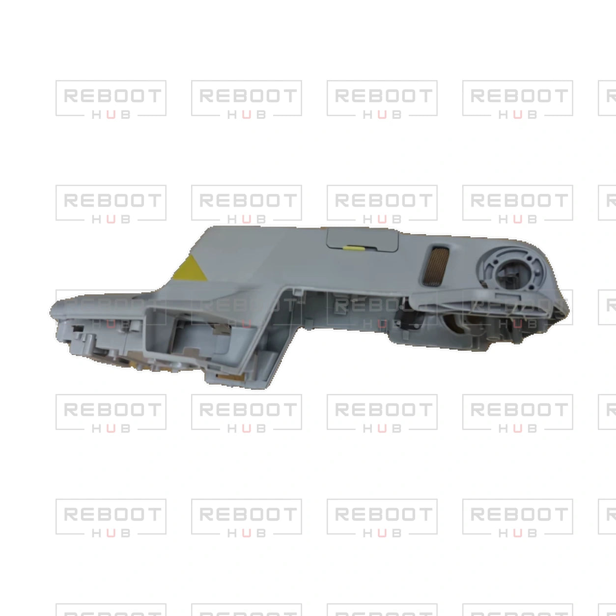 OEM-pulled DJI Air 2S Aircraft Middle Frame without Filter or Dust Plug on white with Reboot Hub watermark overlay — source view 7