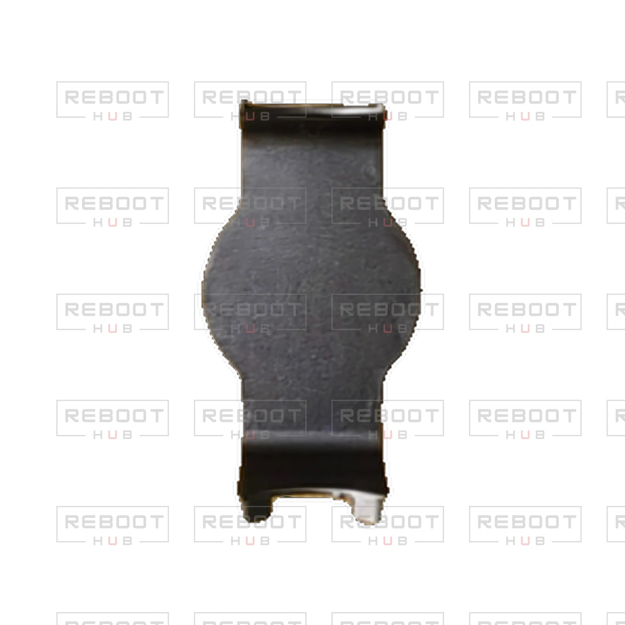 OEM-pulled DJI Air 2S Gimbal Roll Axis Inner Cover on white with Reboot Hub watermark overlay — source view 2