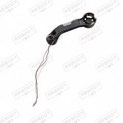 DJI Mavic Air Front Left Arm Shell with LED close detail view on white with Reboot Hub watermark overlay