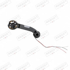 DJI Mavic Air Front Right Arm Shell with LED close detail view on white with Reboot Hub watermark overlay