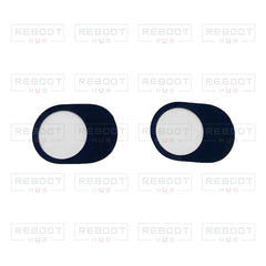 DJI Spark Gimbal Camera Lens Glass close detail view on white with Reboot Hub watermark overlay