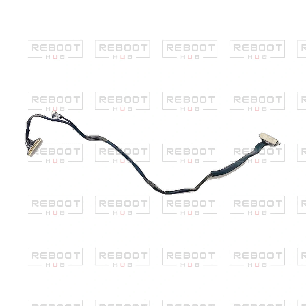 OEM-pulled DJI Air 2S Gimbal PTZ Signal Flexible Flat Cable on white with Reboot Hub watermark overlay — source view 1