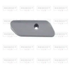 DJI Air 2S Front Left Arm Hinge Cover close detail view on white with Reboot Hub watermark overlay
