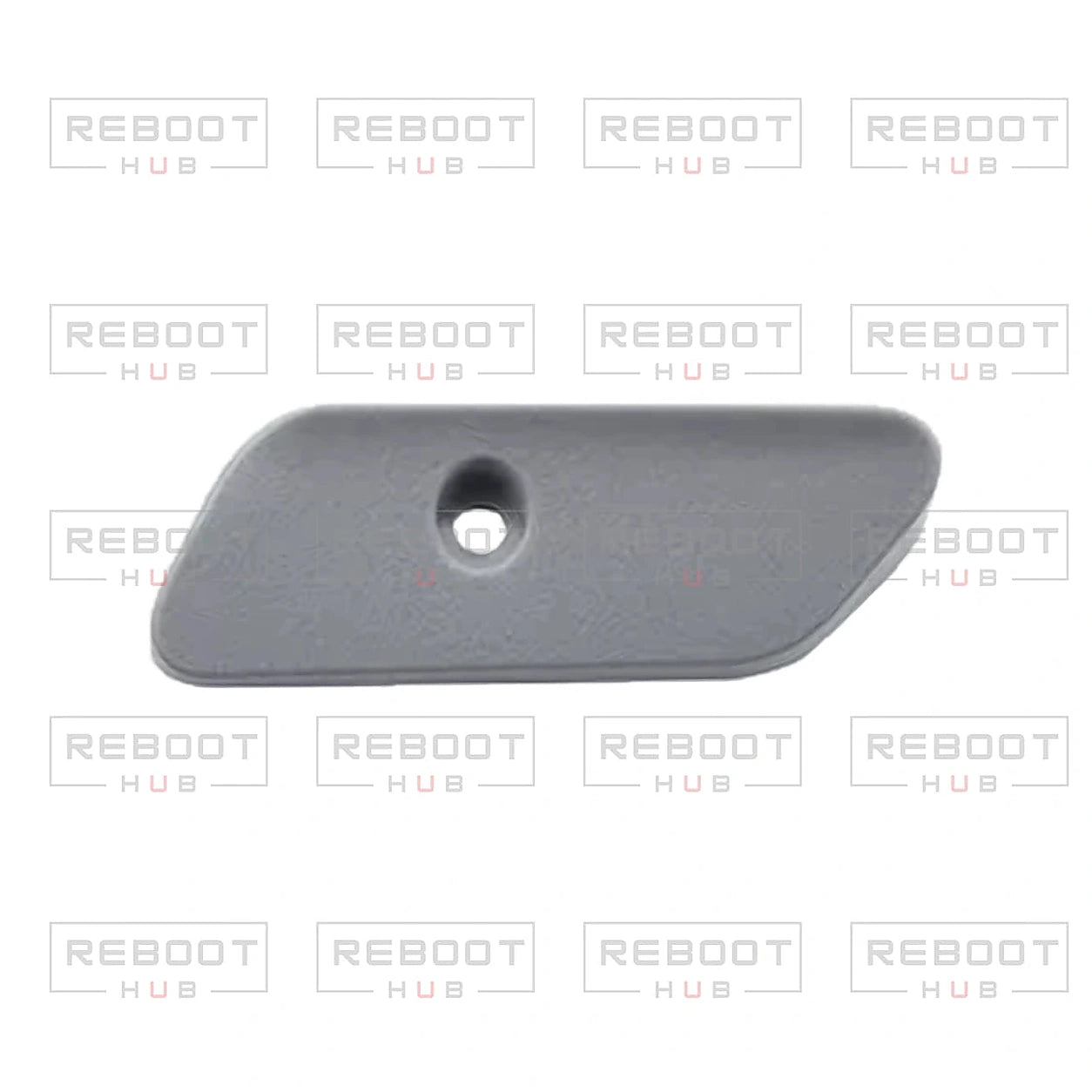 DJI Air 2S Front Right Arm Hinge Cover close detail view on white with Reboot Hub watermark overlay