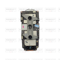 OEM-pulled DJI Mavic Air 2 Motherboard on white with Reboot Hub watermark overlay — source view 1