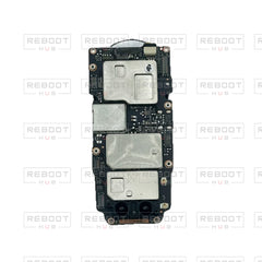 OEM-pulled DJI Mavic Air 2 Motherboard on white with Reboot Hub watermark overlay — source view 2
