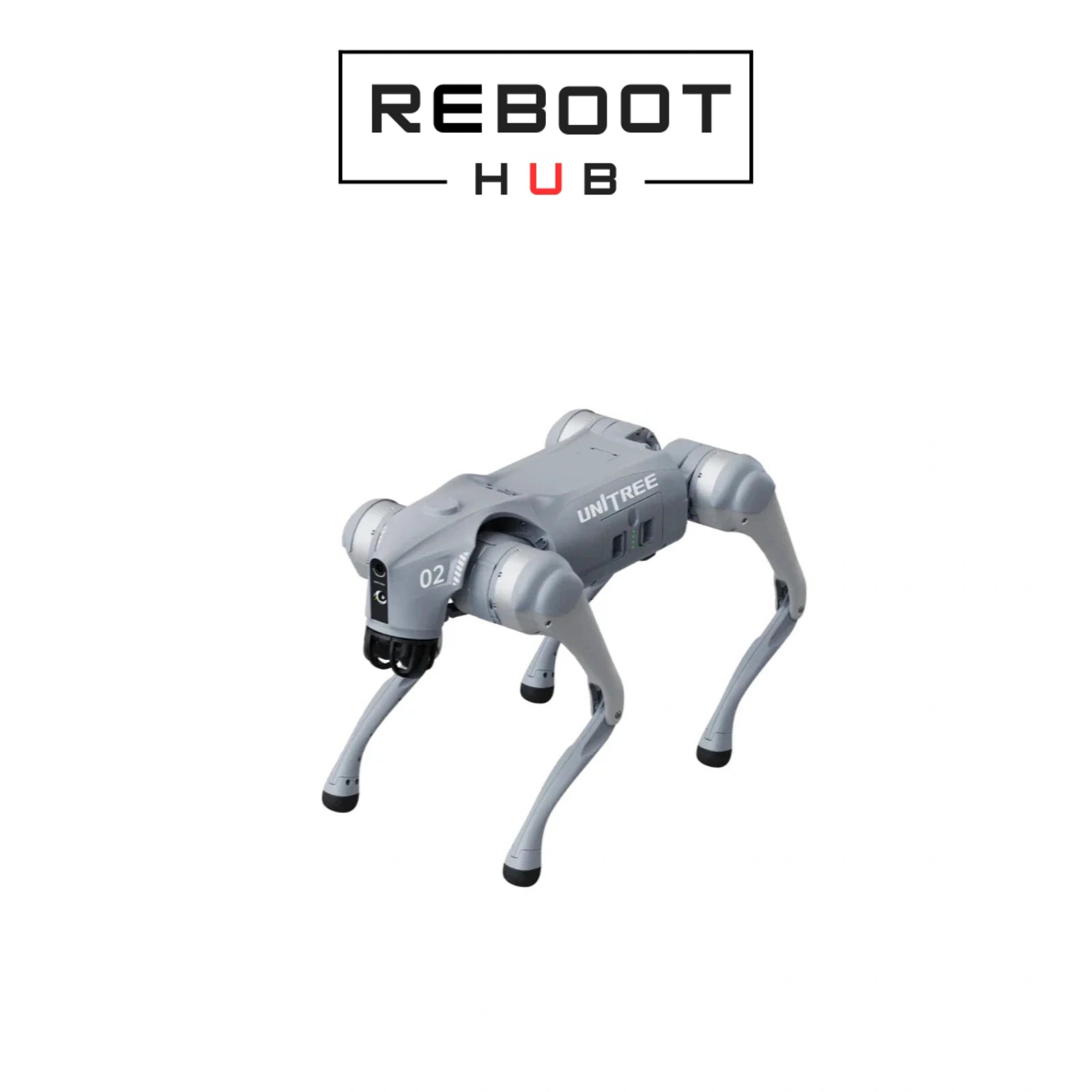 Certified Refurbished Unitree Go 2 - agile quadruped robot in black with dynamic movement capabilities and advanced sensors