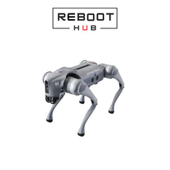 Certified Refurbished Unitree Go 2 - agile quadruped robot in black with dynamic movement capabilities and advanced sensors