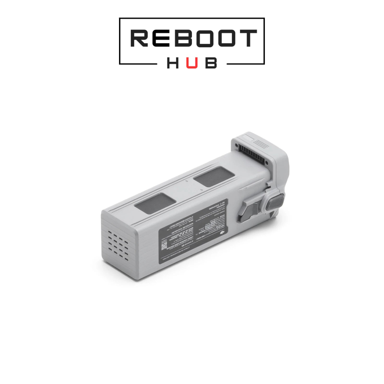 DJI Matrice 4 Series Intelligent Flight Battery - brand-new battery, side view with locking latch and product label