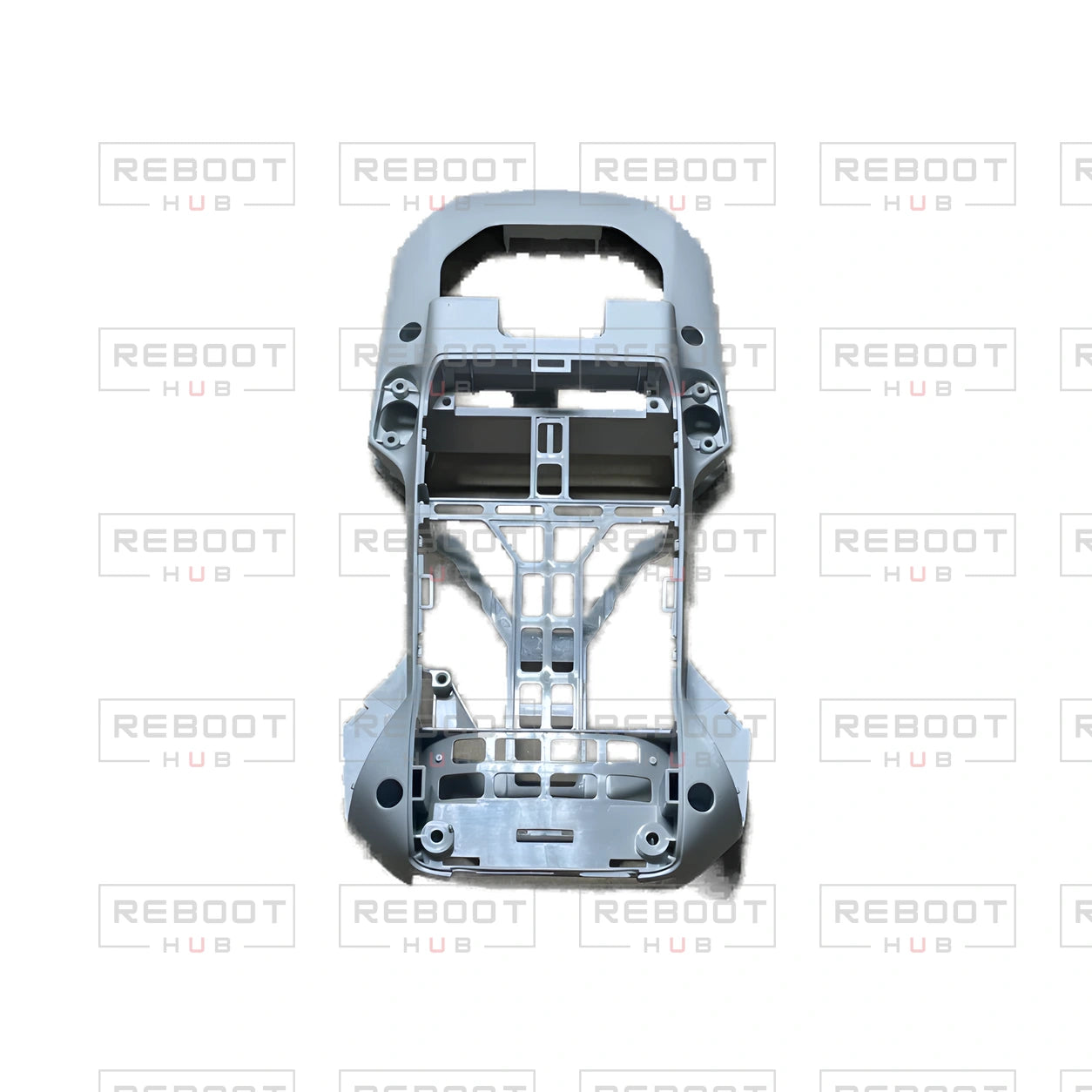 OEM-pulled DJI Mavic Mini Middle Frame on white with Reboot Hub watermark overlay — view 1