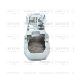OEM-pulled DJI Mini SE Middle Frame on white with Reboot Hub watermark overlay — view 1