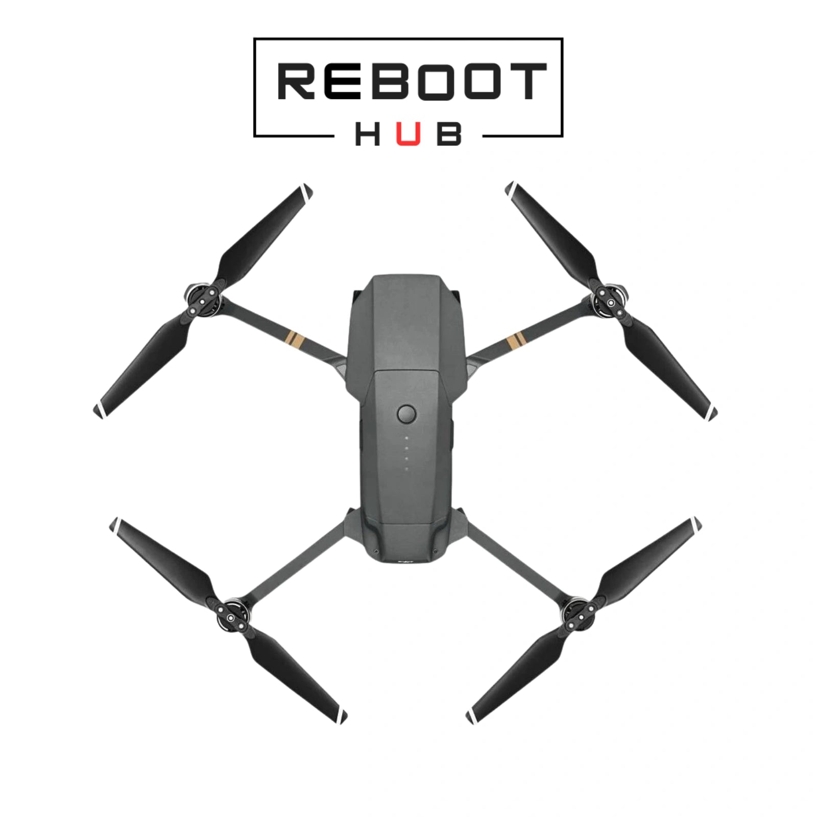Certified Refurbished DJI Mavic Pro drone gray body, showing compact design.