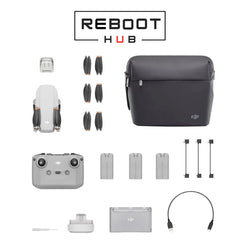 Refurbished DJI Mini 2 SE bundle: drone, batteries, charging hub,RCN1 Remote control