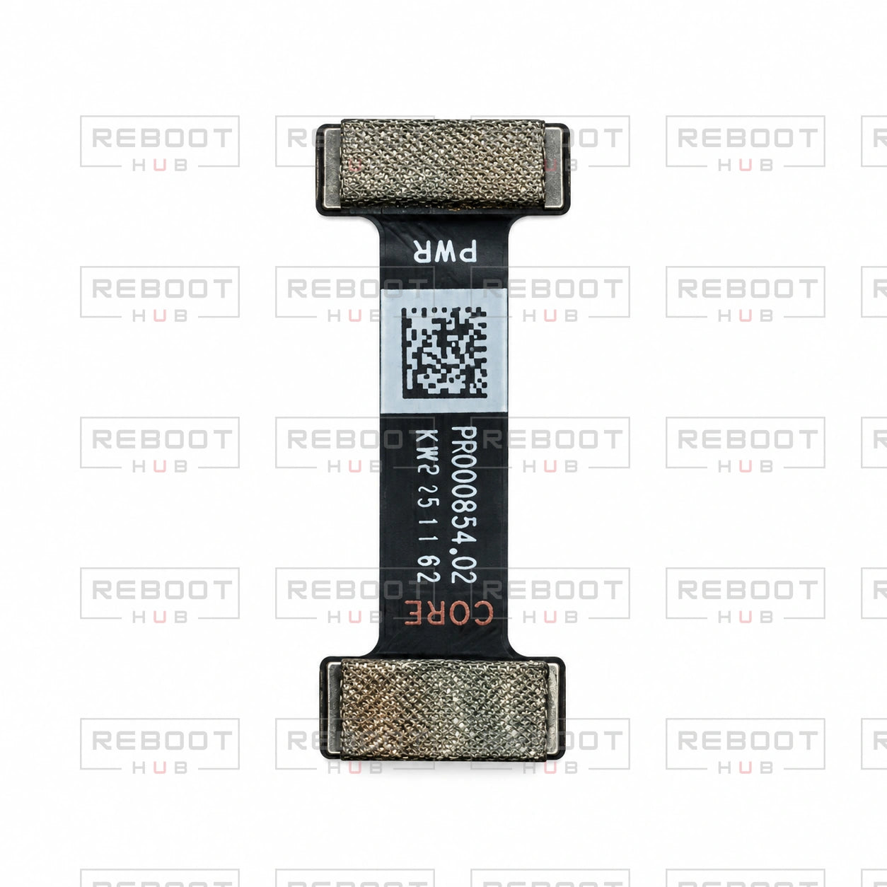 OEM-pulled DJI Air 2 ESC Flexible Flat Cable on white with Reboot Hub watermark overlay — view 1