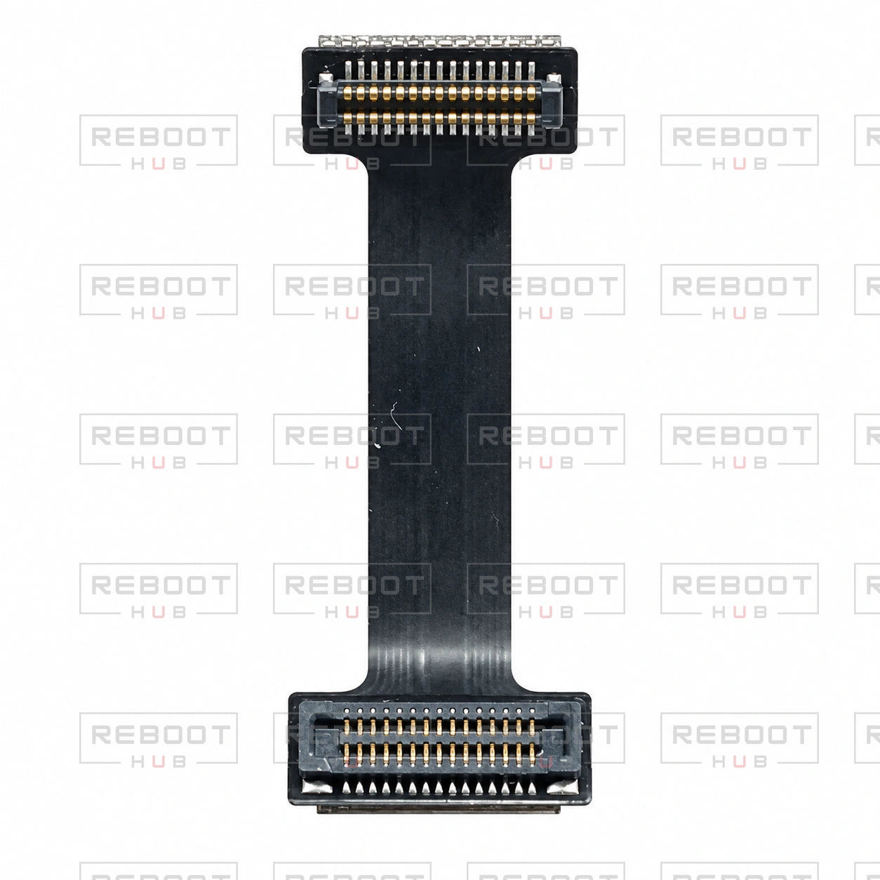 OEM-pulled DJI Air 2 ESC Flexible Flat Cable on white with Reboot Hub watermark overlay — view 4