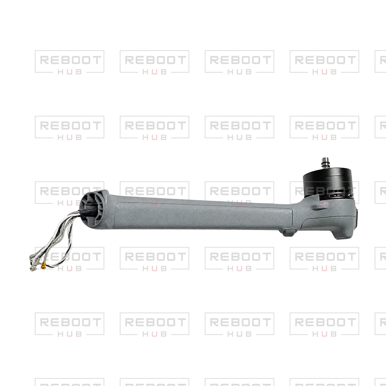 DJI Air 3S Rear Arm Right OEM-pulled side profile with Reboot Hub watermark
