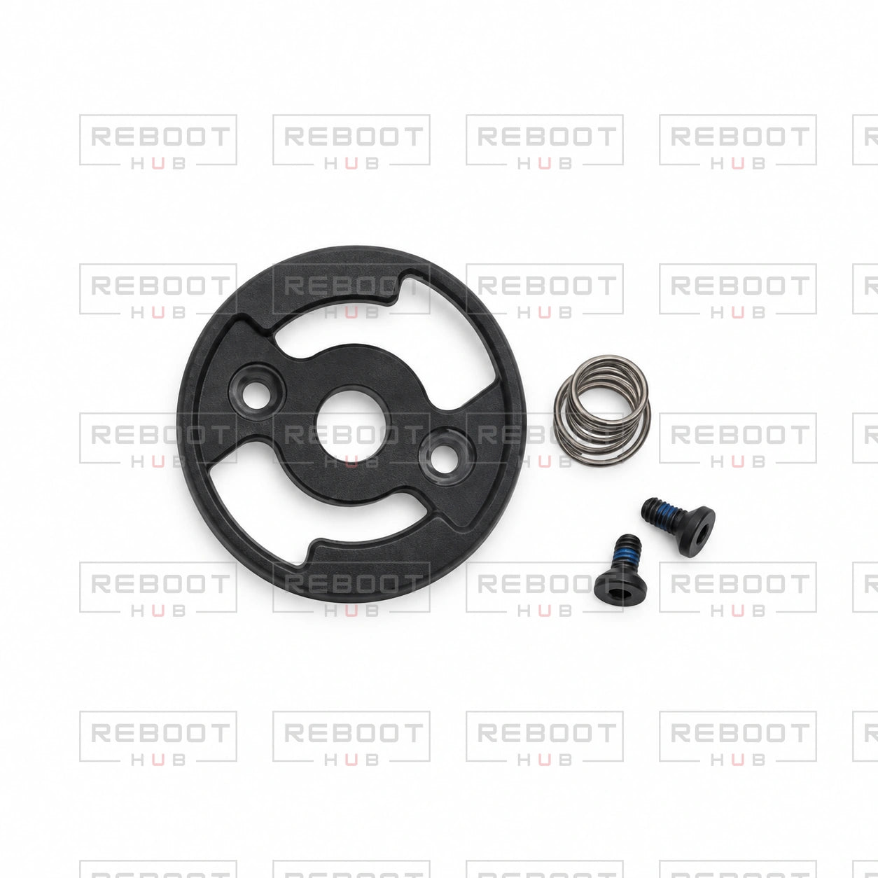 OEM-pulled DJI Mavic Air 2 CW Propeller Mount Base on white with Reboot Hub watermark overlay