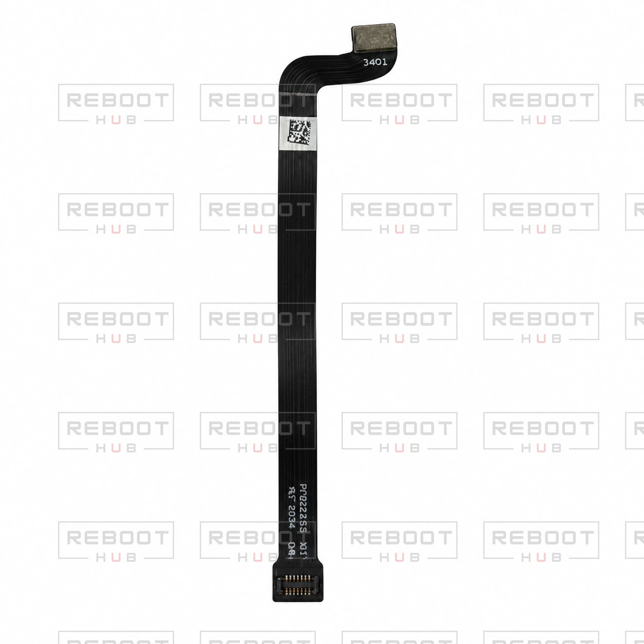 OEM-pulled DJI Air 2S Gimbal Flexible Flat Cable on white with Reboot Hub watermark overlay