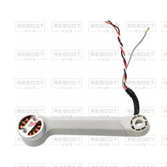 OEM-pulled DJI Mini 3 Pro Rear Arm Left on white with Reboot Hub watermark overlay