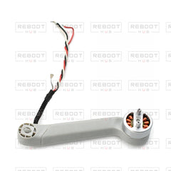 OEM-pulled DJI Mini 3 Pro Rear Arm Shell with Faulty Motor Right on white with Reboot Hub watermark overlay