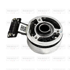 OEM-pulled DJI Mini 3 Gimbal Roll Motor on white with Reboot Hub watermark overlay