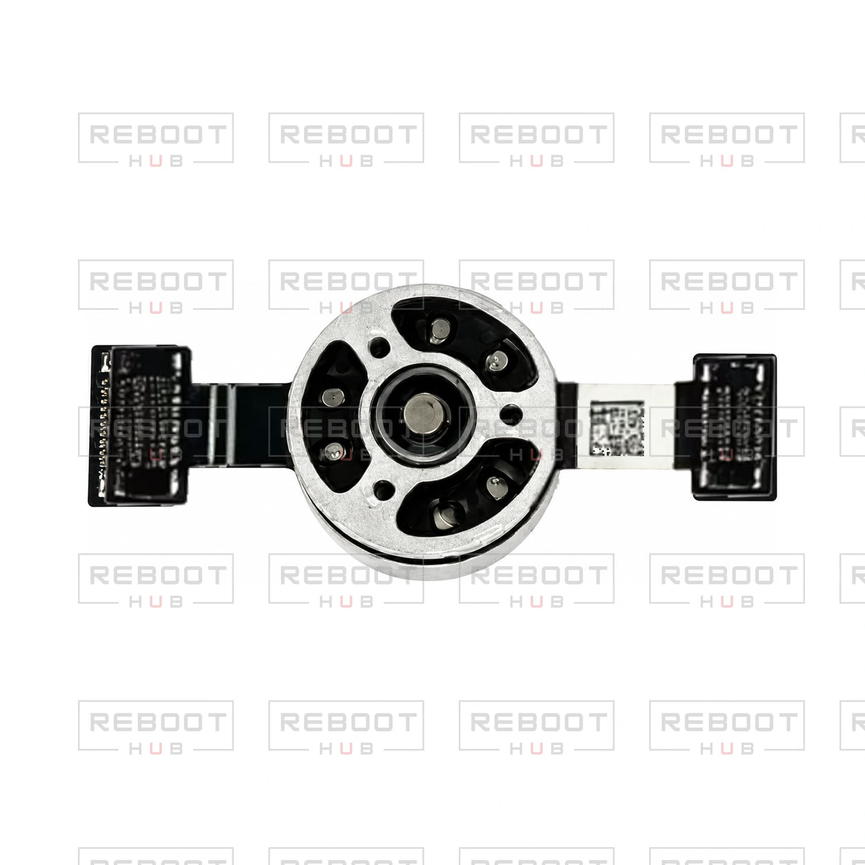 OEM-pulled DJI Mini 3 Gimbal Yaw Motor on white with Reboot Hub watermark overlay