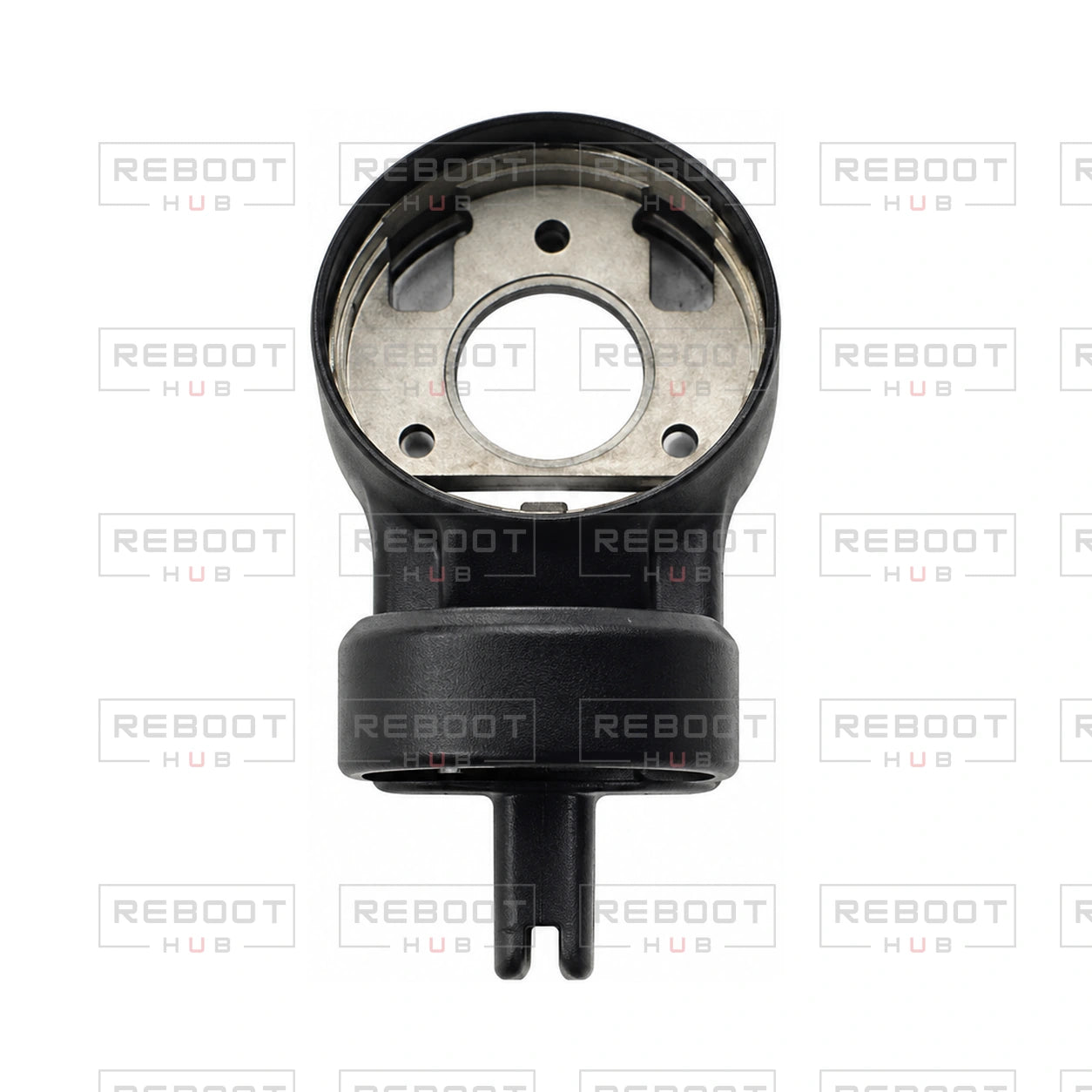 OEM-pulled DJI Mini 3 Gimbal Upper Bracket on white with Reboot Hub watermark overlay