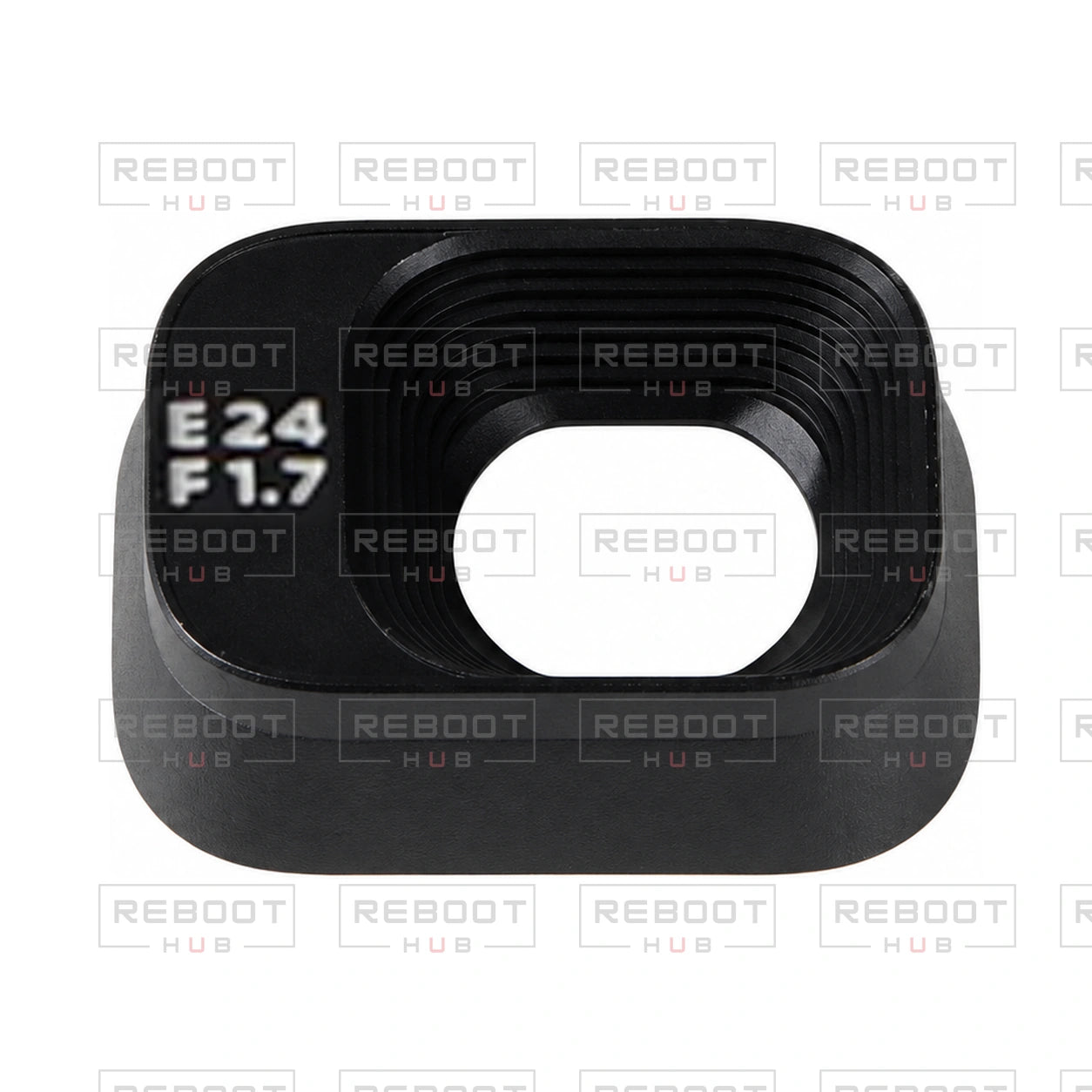 OEM-pulled DJI Mini 3 Gimbal UV Lens Frame on white with Reboot Hub watermark overlay