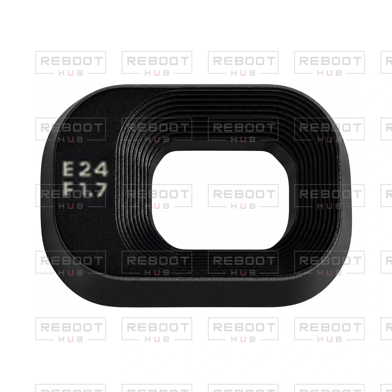 OEM-pulled DJI Mini 3 Gimbal UV Lens Frame on white with Reboot Hub watermark overlay