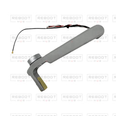 OEM-pulled DJI Mini 3 Front Arm Left on white with Reboot Hub watermark overlay