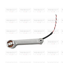 OEM-pulled DJI Mini 3 Rear Arm Left on white with Reboot Hub watermark overlay