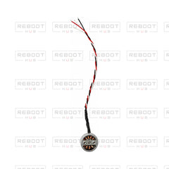 OEM-pulled DJI Mini 3 Arm Motor on white with Reboot Hub watermark overlay