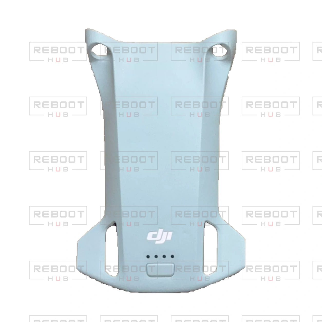 OEM-pulled DJI Mini 3 Pro Upper Shell on white with Reboot Hub watermark overlay