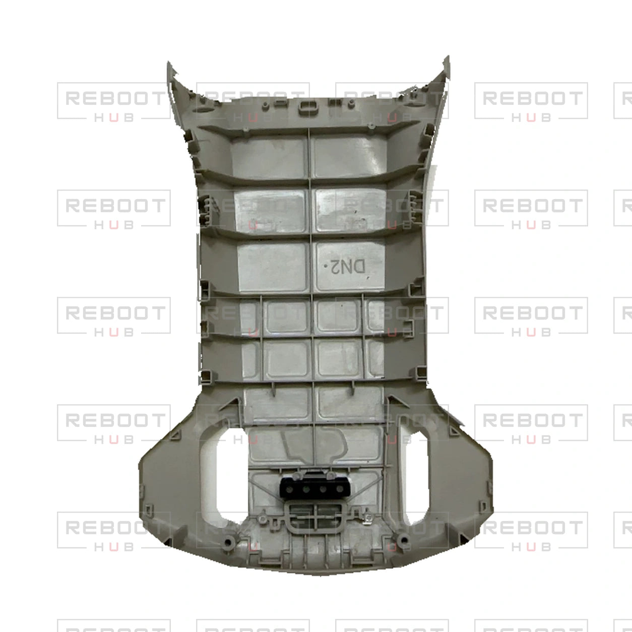OEM-pulled DJI Mini 3 Pro Upper Shell on white with Reboot Hub watermark overlay
