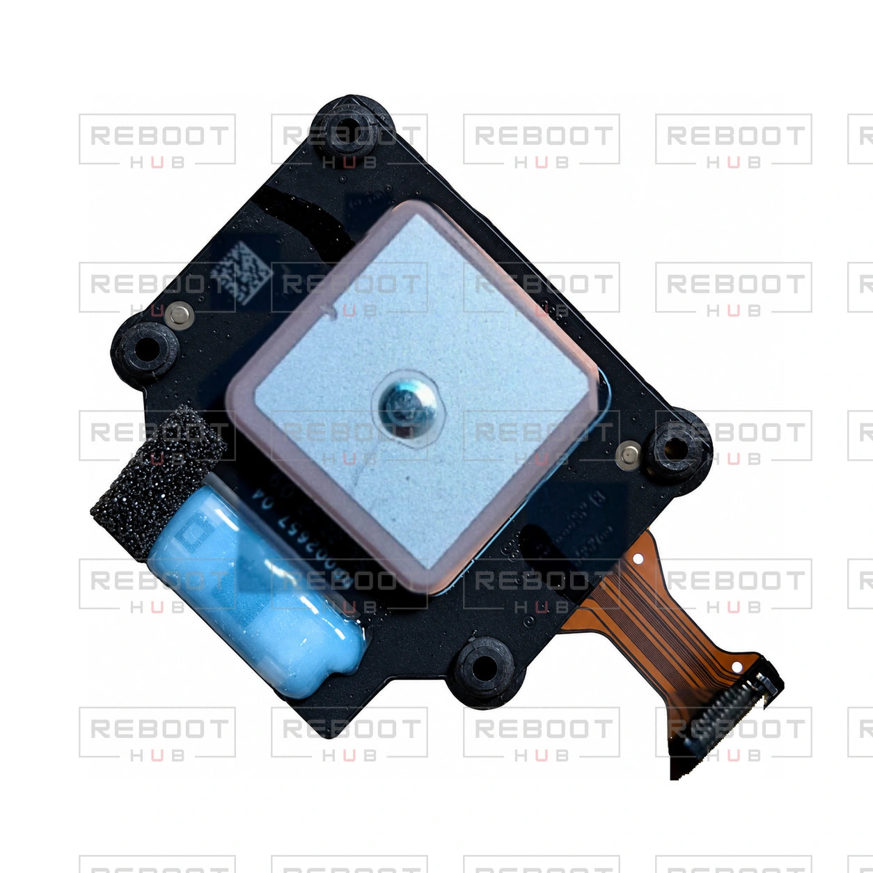 OEM-pulled DJI Mini 3 Pro GPS Module on white with Reboot Hub watermark overlay