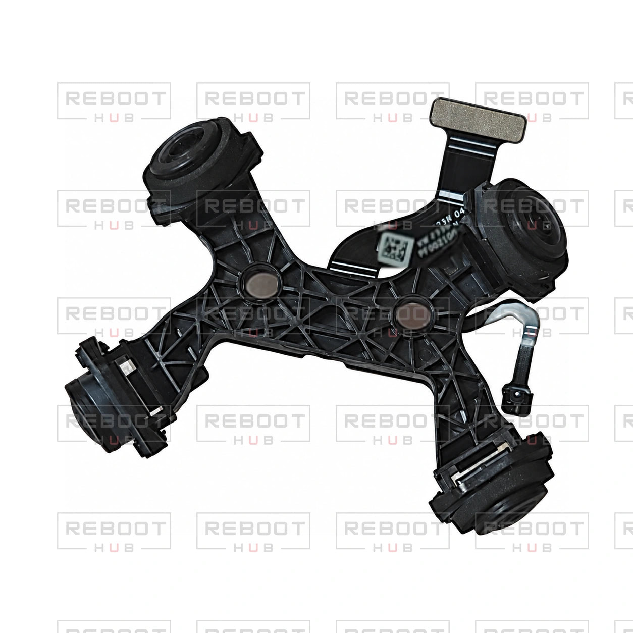 OEM-pulled DJI Mini 4 Pro Front and Rear Vision Module on white with Reboot Hub watermark overlay